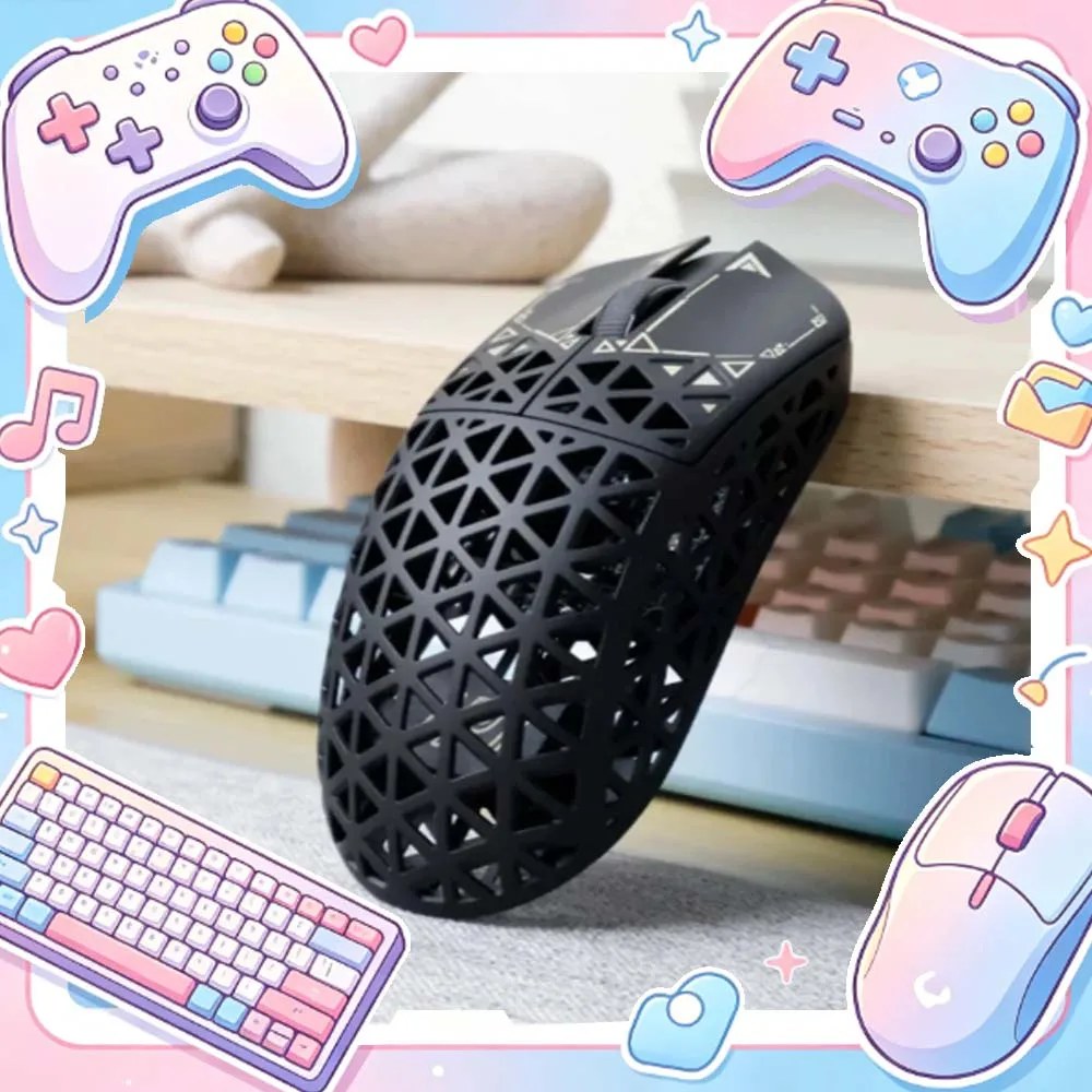 Ipi Float Mouse Paw3395 3modes Wireless Mouse 8000hz Hollow Out Carbon Fibre Lightweight Ipi88 Gaming Mice Customize Gamer Gifts