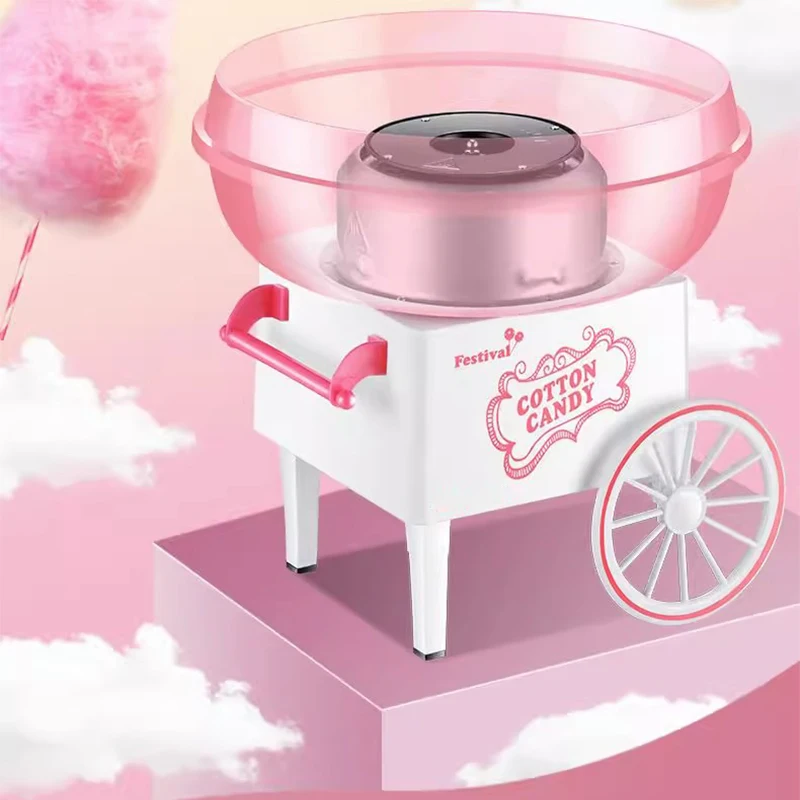 Máquina de malvavisco para el hogar para niños, pequeña, totalmente automática, fabricación de malvavisco, hecha en casa, mini azúcar de colores de lujo