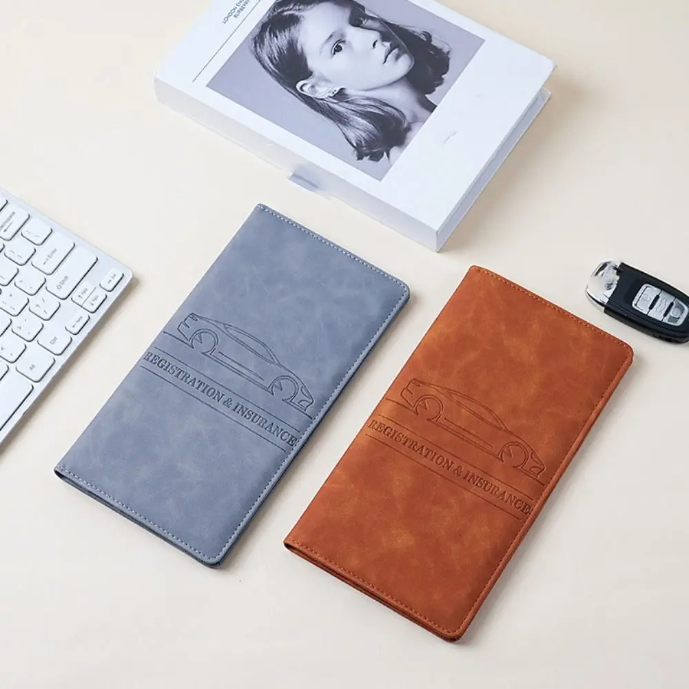 Card Holder PU Leather Passport Bag Passport Cover Purse Travel Wallet Ticket Holder Airplane Check-in Certificate Storage Bag view 2