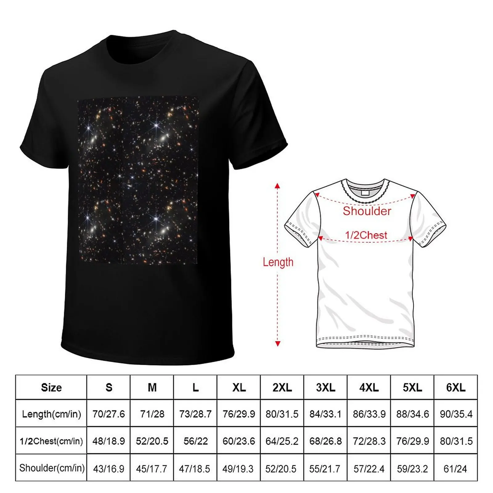The First Image From The James Webb Space Telescope 2022 T-Shirt Casual Minimalist Short Sleeve Top