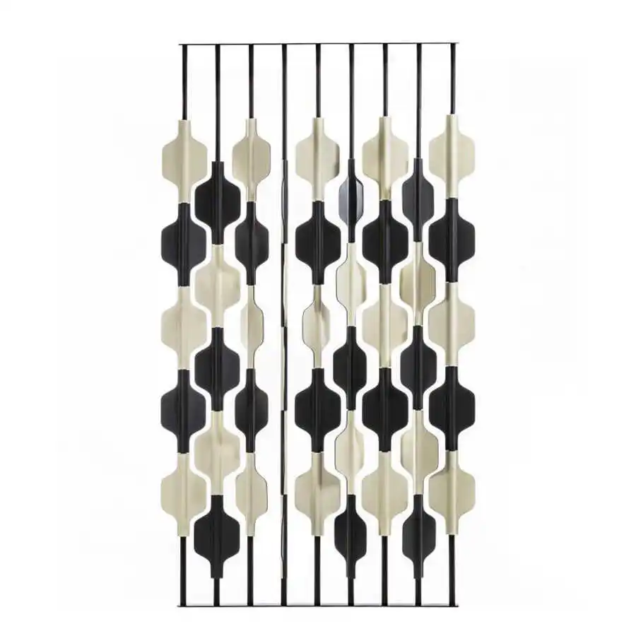 Saddle Leather Screen Designer Model Room Restaurant Partition Italian Light Luxury Sales Department Hotel Paddle Rotating