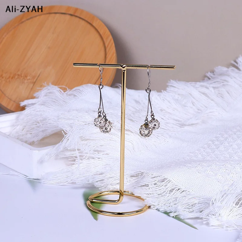 

Металлическая Т-образная подставка для демонстрации ювелирных изделий: держатель для серег и ожерелий, универсальная профессиональная витрина для украшений