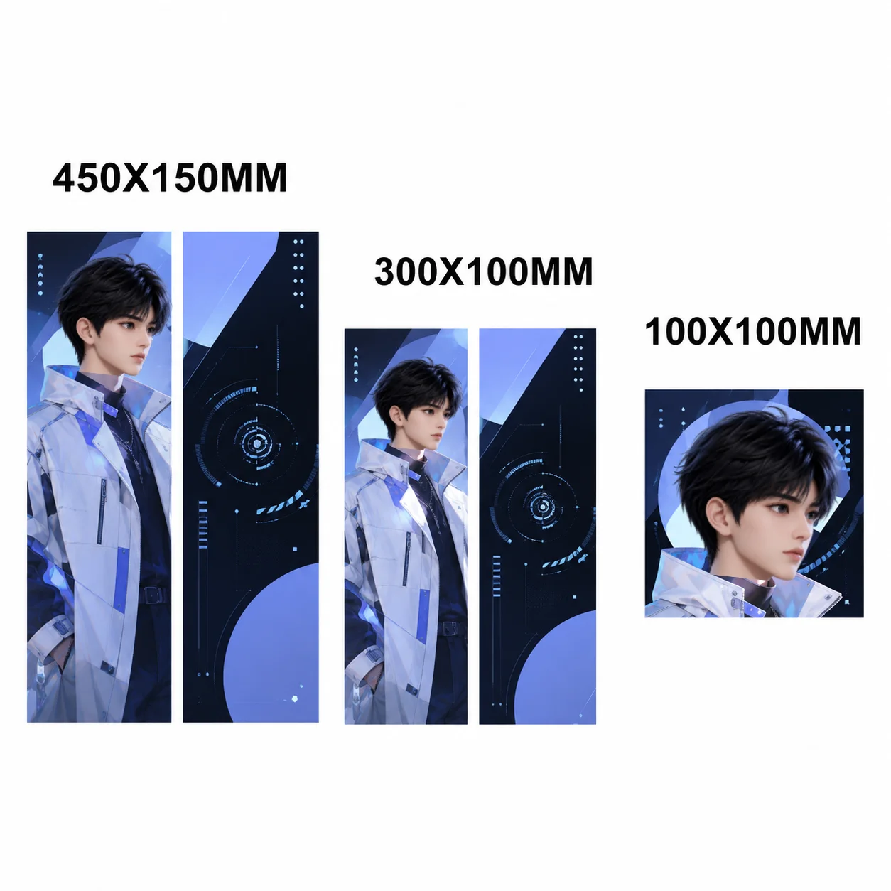 Custom Mini Hand Paper Banner Kpop Conce Double Sided Slogan Fan Support Banner Personalized Freebie 30x10cm 50 PCS