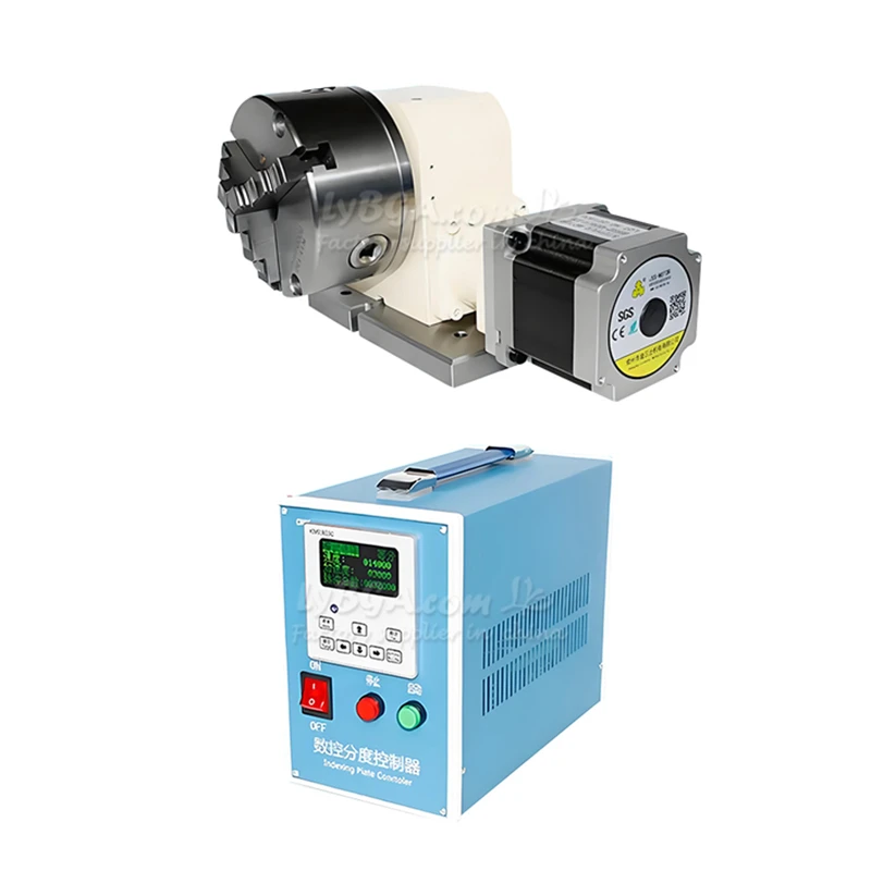

TL110-15-130A Vertical Horizontal CNC Indexing Head with High-Precision Roller Cam Gearbox 130mm Rotary A-Axis Chuck 3jaw
