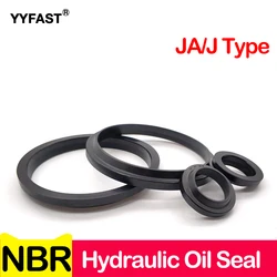 JA/J Type, NBR Hydraulic Cylinder Oil Seal Ring 8x18x4x7mm,40x52x5x9mm,180x200x7x13 Nitrile Butadiene Shaft Sealing Gasket