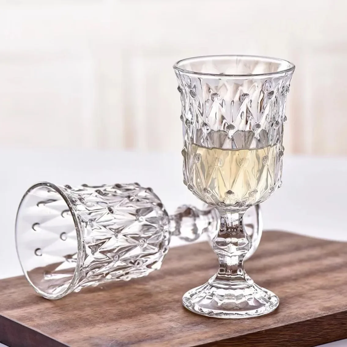 Foreign trade relief pearl tall glass red wine glass bubble cup wedding decoration cup wine glass