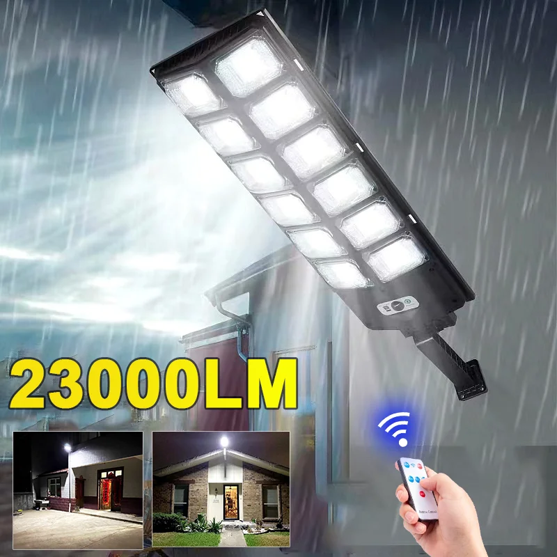 Upgrade High Power LED Solar Lamp Super Bright 1008 LED Street Lamp With Motion Sensor Outdoor Most Powerful Garden Solar Lights