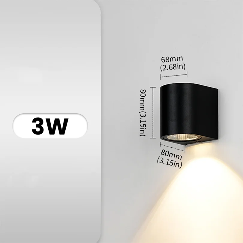 Aluminium Wandlamp Waterdichte Outdoor LED Wandlamp IP65 Tuinverlichting Lamp voor Blaker Balkon Decoratie AC110V 220V