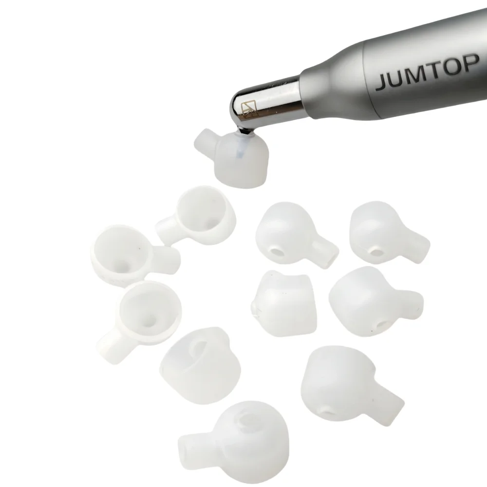 

Dental Sandblaster Dust Proof Caps, 10PCS Anti-Powder Leakage Covers for Air Abrasion Micro Blaster, Aluminum Oxide Blasting