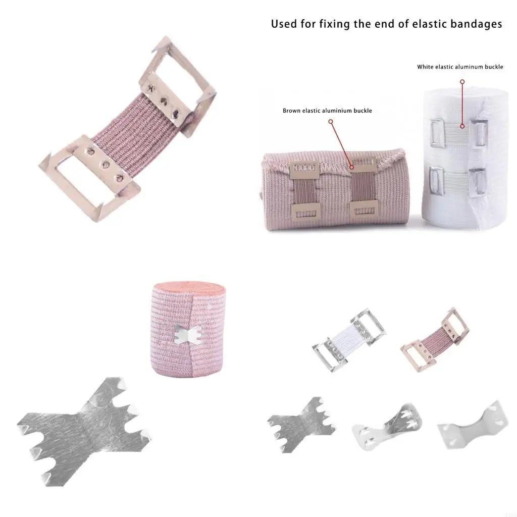 100 PCS مقاطع ضمادة مرنة مقاطع اللفة القابلة للاستبدال #1