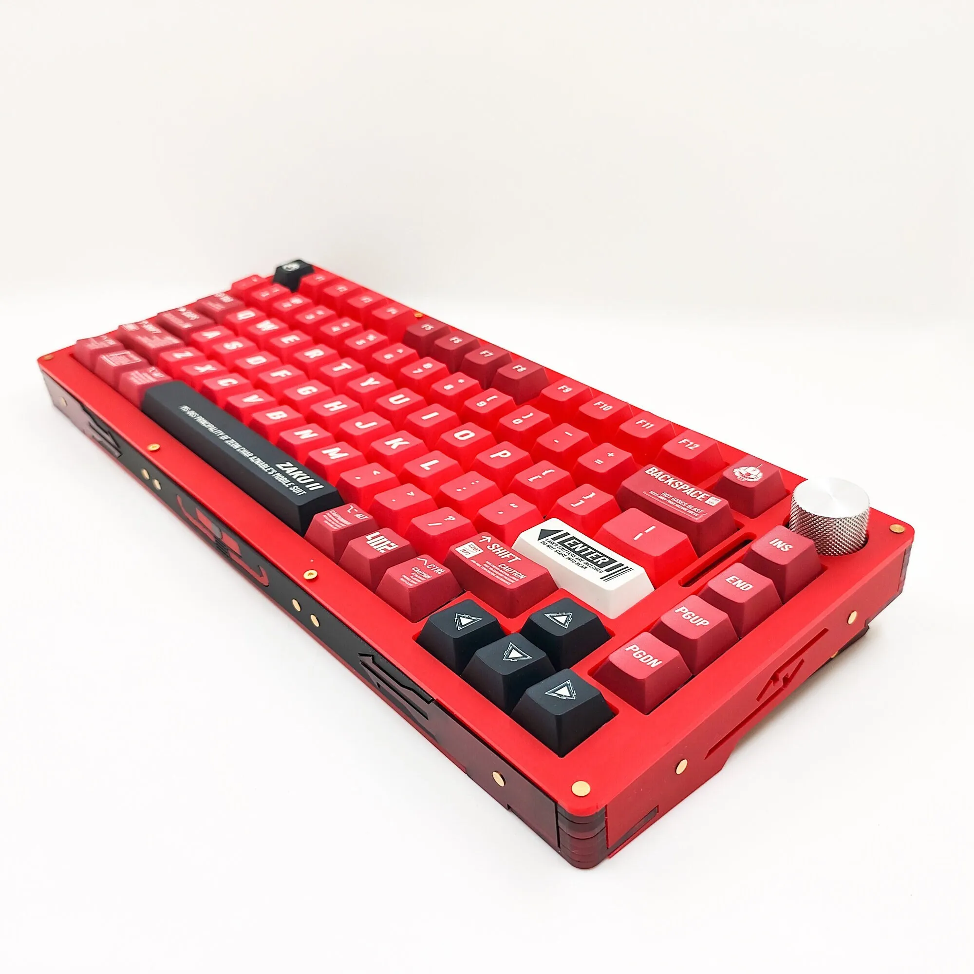 

Handmade DIY Customized Zagu Acrylic 75% Wireless RGB Mechanical Keyboard Kit VIA Gasket Hot Swappable Socket 82keys Switch