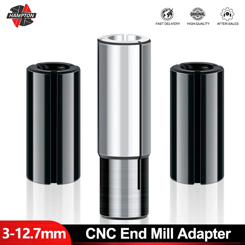 1pc CNC High Precision Adapter Collet Router Bit Tool Adapters 8mm Change to 6mm/ 8-6.35/ 9.5-6.35/ 10-8/12-6 8 10/12.7-6 6.35mm