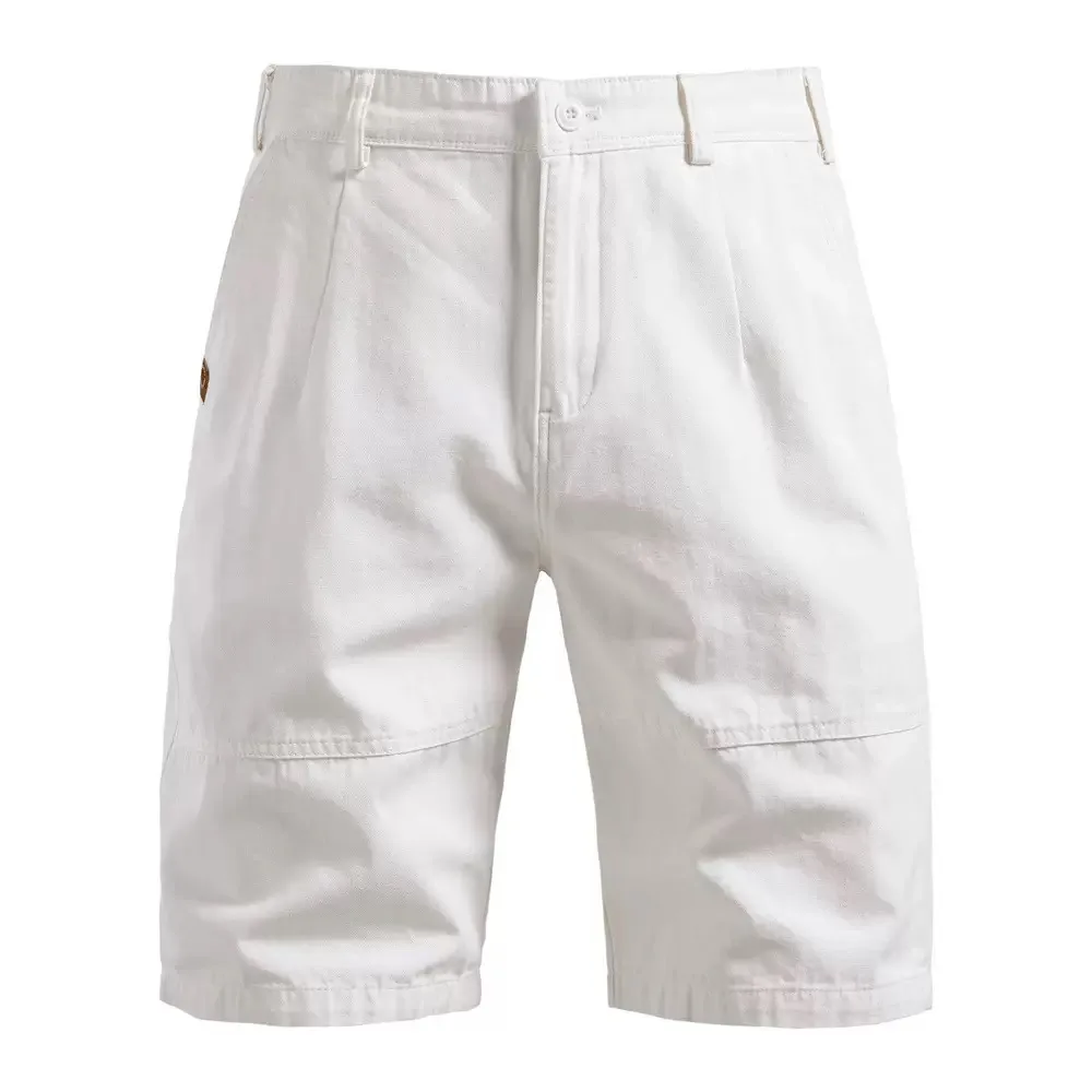 Summer New Fashion Trend American Retro Pure Cotton Workwear Shorts Men's Casual Loose Sports High-Quality Plus Size Shorts
