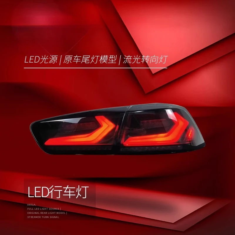 Ensemble de feux arrière LED adaptés à Mitsubishi Lancer, Style Corvette modifié EVO, clignotants coulants