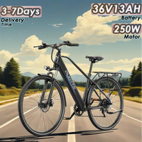 DOUTTS C29Lite E-Bike 250W Brushless Motor 36V13AH Battery 7-Speed Electric Bicycle 27.5-Inch Tires Commuting Electric Bike