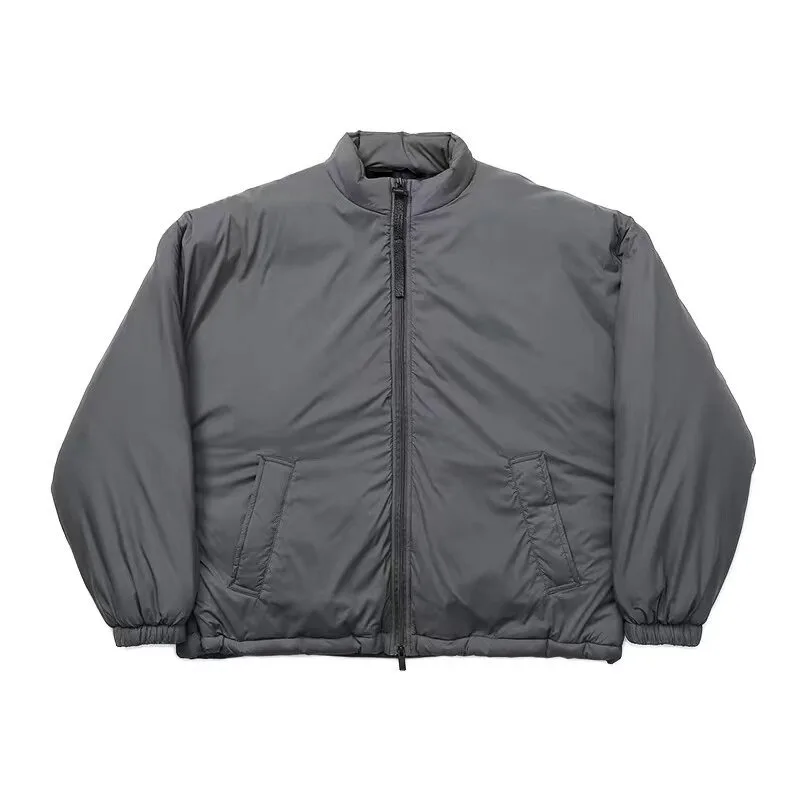 N.HOOLYWOOD Japanese-style Autumn Winter Windproof and Warm Solid-color Lapel-up Cotton Coat for Men