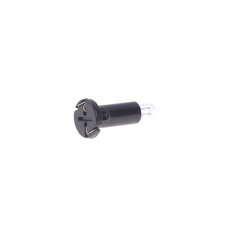 Paquete único de luz de tablero T4 de 22 mm para automóviles, bombillas de 14 V 1,4 W en casquillo negro
