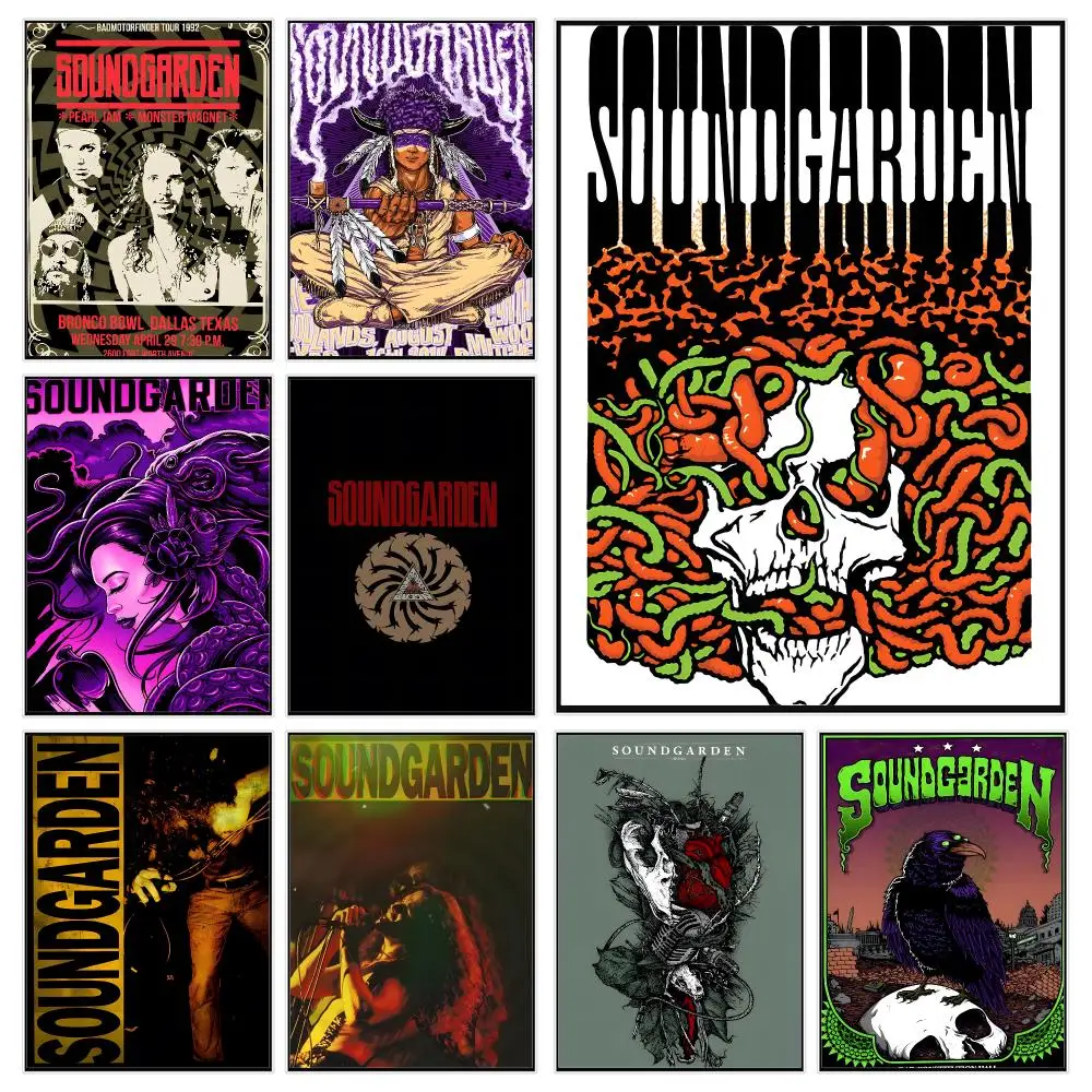 Grunge Rock Band S-soundgarden Poster Trendy Aesthetic Wall Decor for Dorm & Bedroom