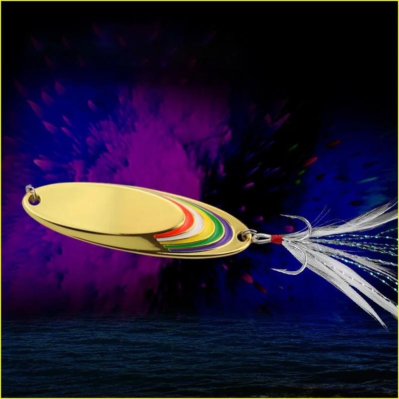 Cuchara metálica Spinner Jigging – Señuelo artificial lubina y trucha - imagen 3
