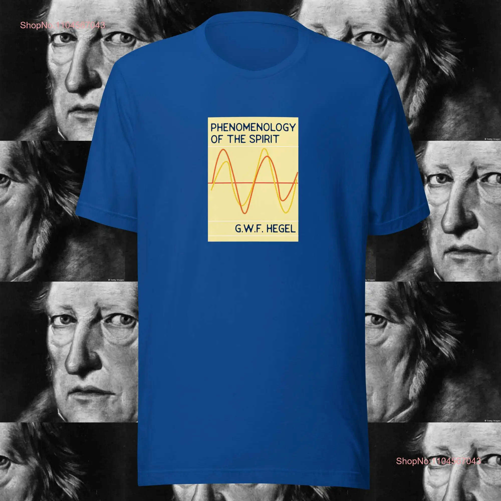 Phenomenology of The Spirit Hegel Philosophy Book Cover t shirt long or short sleeves