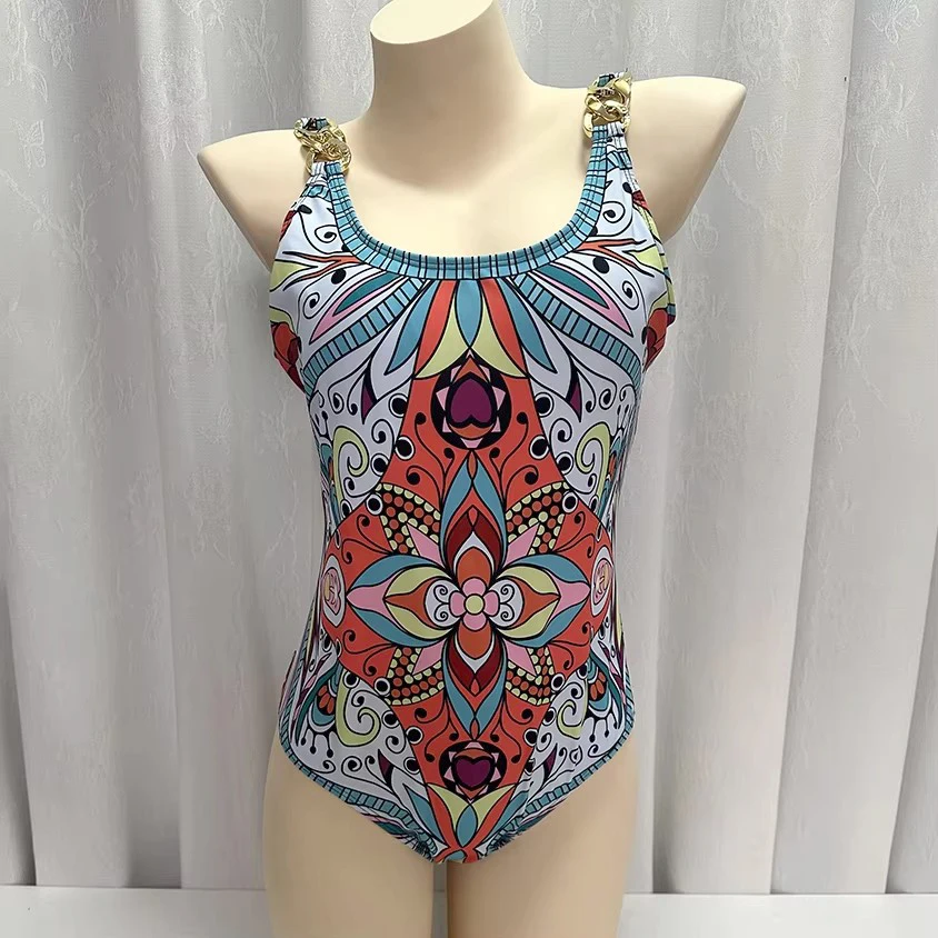 

Sexy One Piece Swimwear Women 2025 Retro Flower Print Push Up Monokini Backless Bodysuit Swimsuit Beach Bathing Suits
