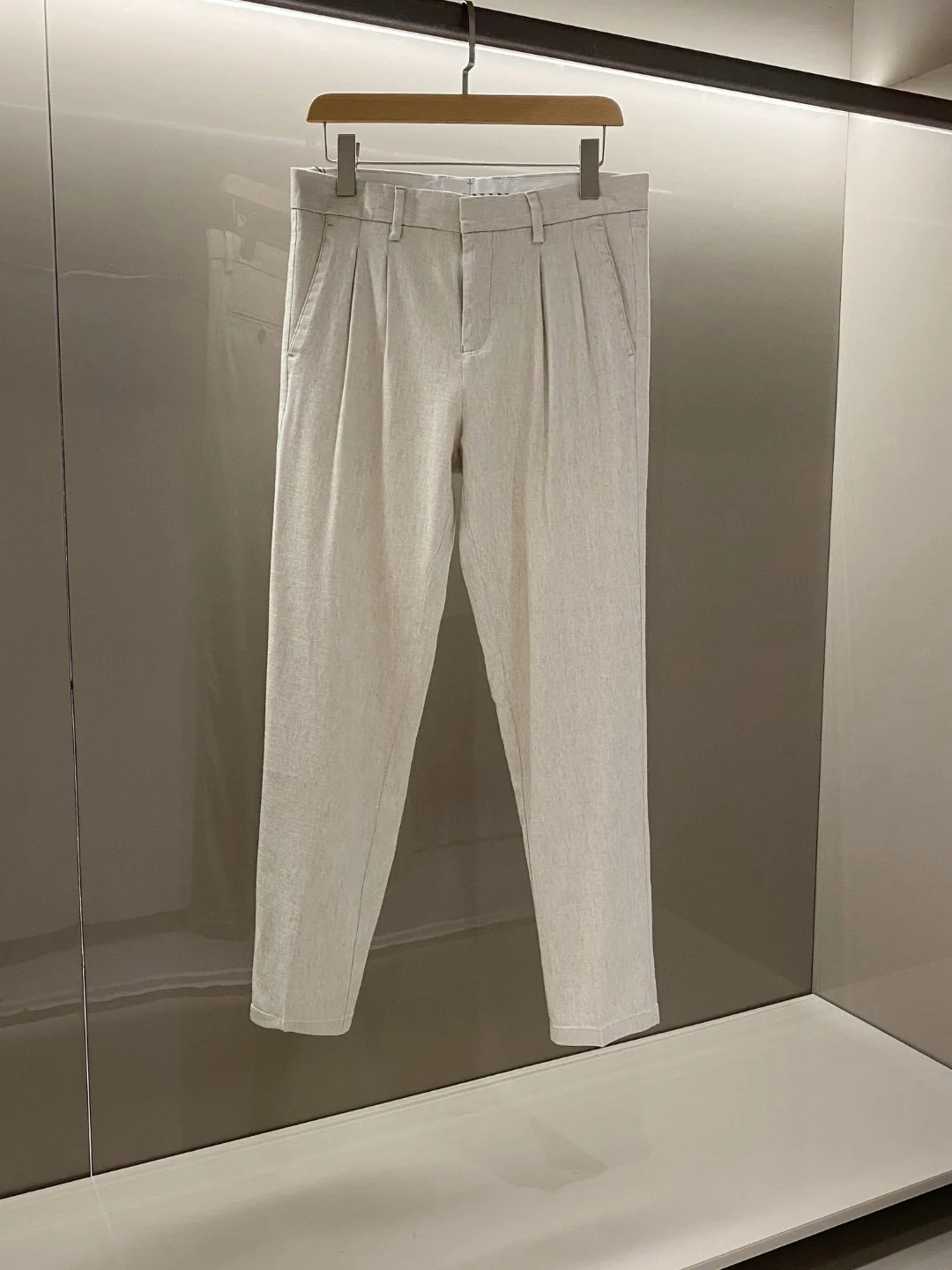 

LP Fashion light luxury Italian men's clothing spring and summer new linen viscose fashion old money style business casual pants