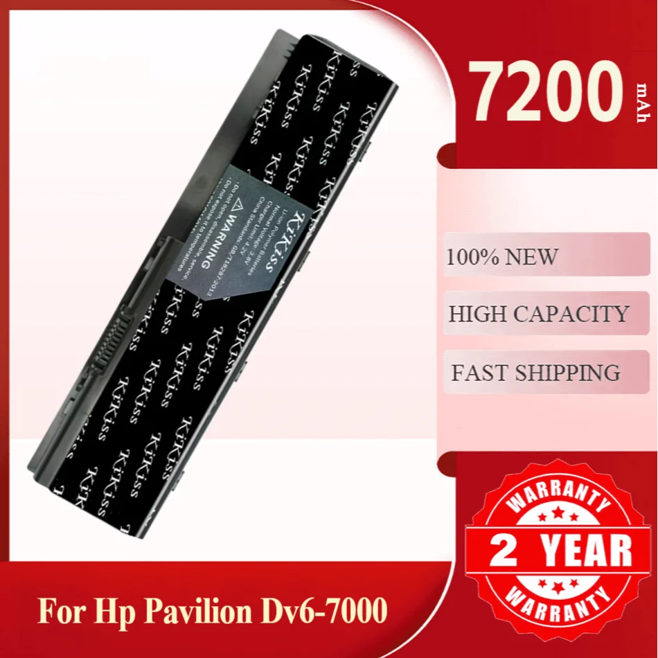 7200mAh KiKiss Powerful Battery for HP Pavilion DV6-7000 DV6-8000 DV7-7000 672326-421 672412-001 HSTNN-LB3P HSTNN-YB3N MO06