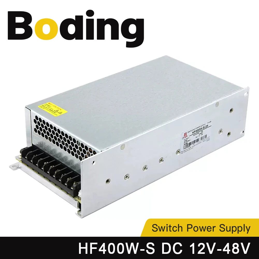 BODING 400W Switch Power Supply HF400W-S 12V 24V 36V 48V Single Output for Industrial Control Communication Display Screen