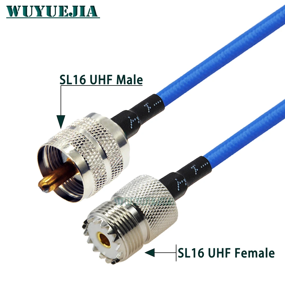 SL16 UHF PL259 SO239 Type Semi-Felxible RG402 Cable UHF Male Plug to UHF Female Jack 50ohm RF Coaxial High Frequency Test Cable