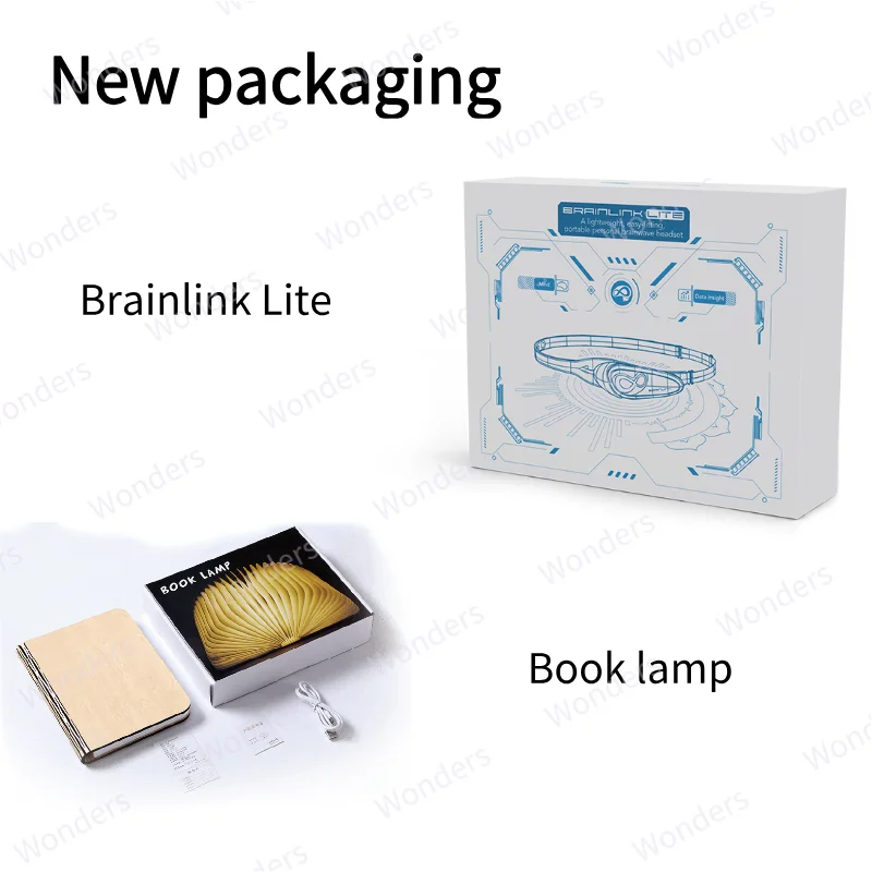 Fascia per capelli Brainlink Lite con lampada per libro di controllo della mente Dispositivo EEG per fitness mentale Sensore Mindlink wireless SDK IOS Android APPs