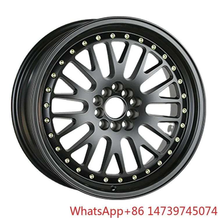 15 16 17 18 Inch 4/5/8/10x100‑120 Mesh‑Design Casting Alloy Universal Aftermarket Passenger Car Wheel RimsF20,F30,F35,G20,G30,E9