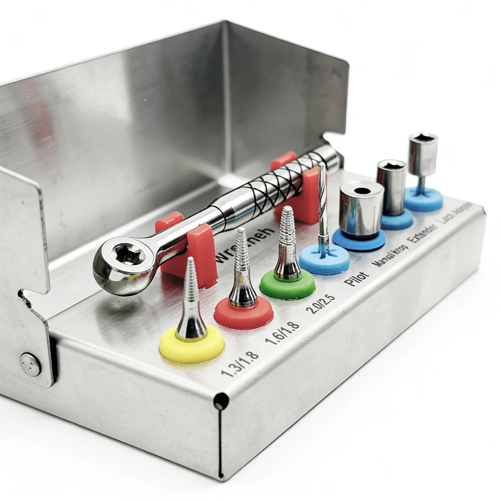 Precision Dental Implant Torque Kit Titanium Tools for Implantology Restoration Prosthetic and Surgical Procedures
