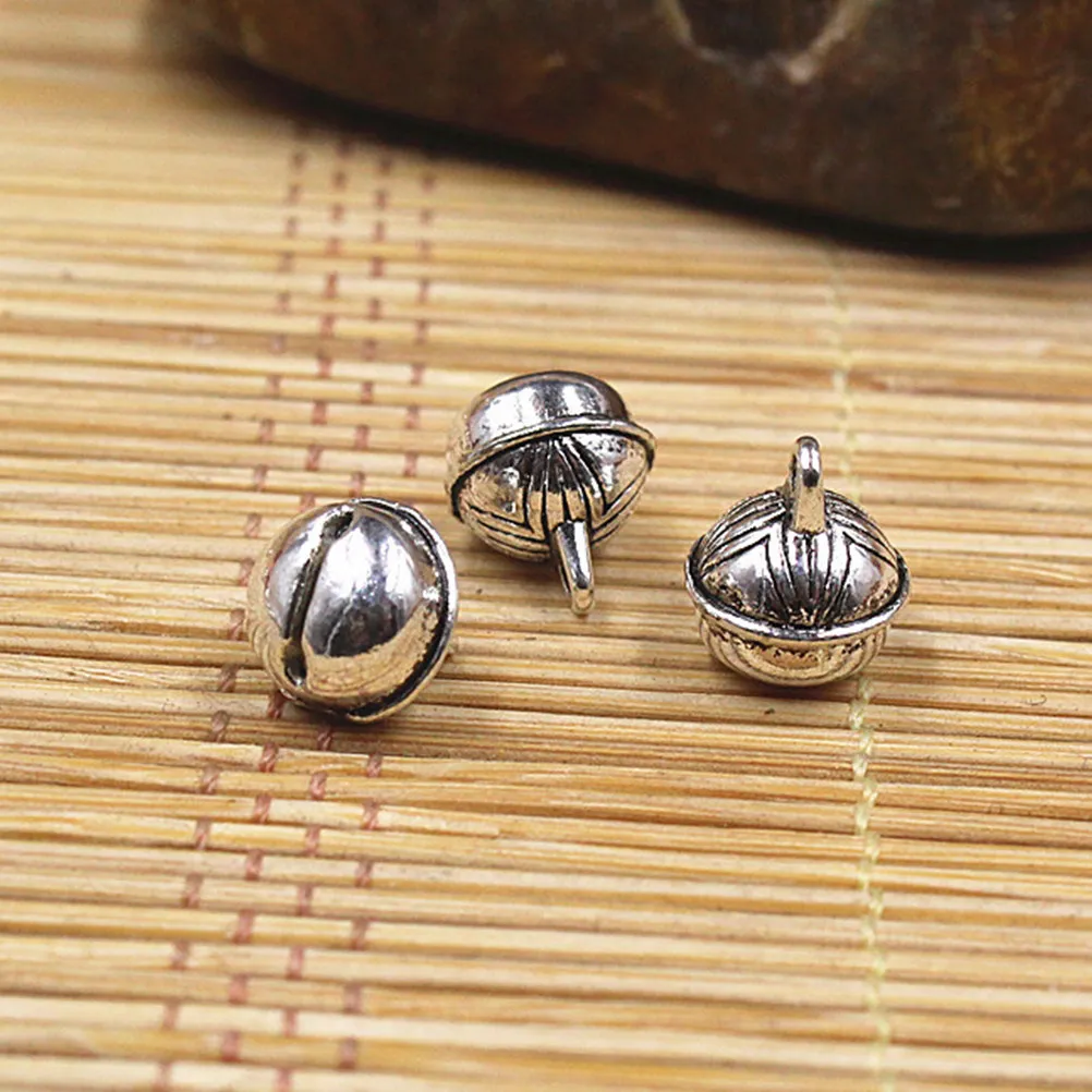 

30Pcs Vintage Metal Bell Pendants Mini Charms Durable for Jewelry Making DIY Bracelets Necklaces Earrings Craft