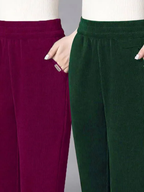 

Весенне-осенние повседневные вельветовые свободные женские брюки с высокой талией, прямые джинсы для мам, верхняя одежда, брюки Harlan больших размеров