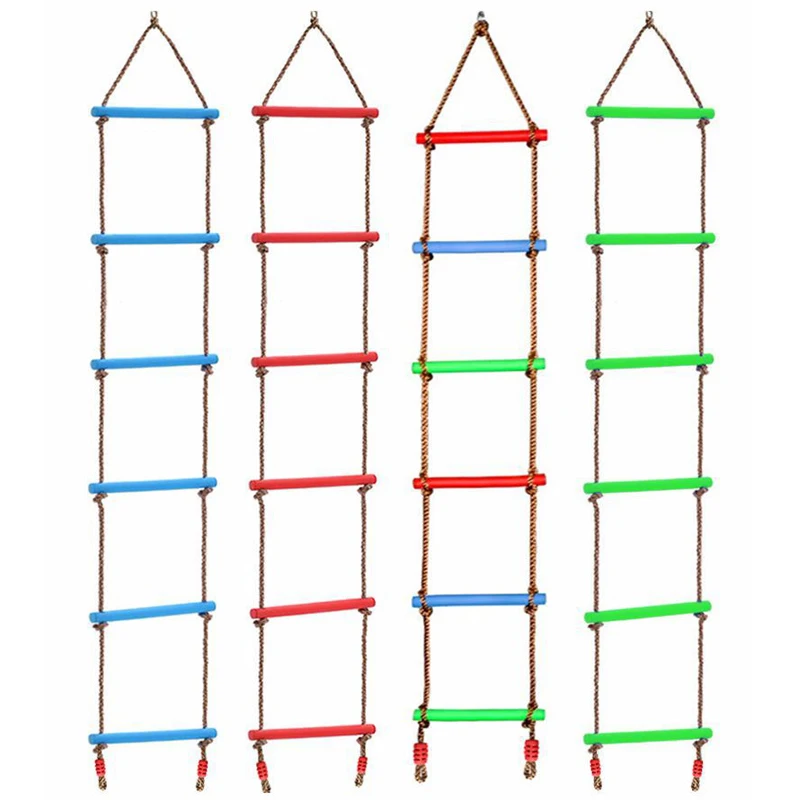 

Climbing Rope Ladder For Children Playground Outdoor Garden Backyard Obstacle Course Training Sensory Integration Equipment