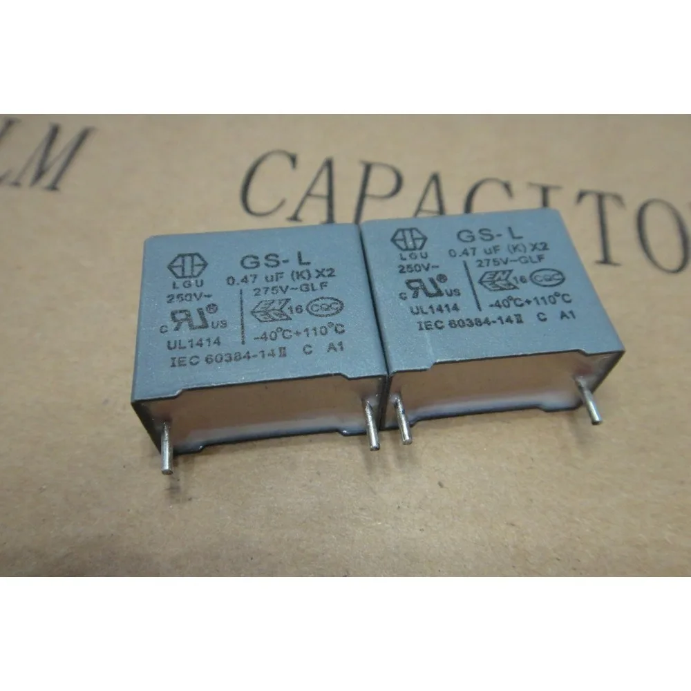 

10PCS 0.47uf/275vAC 470nf 474 new 15mm film capacitor
