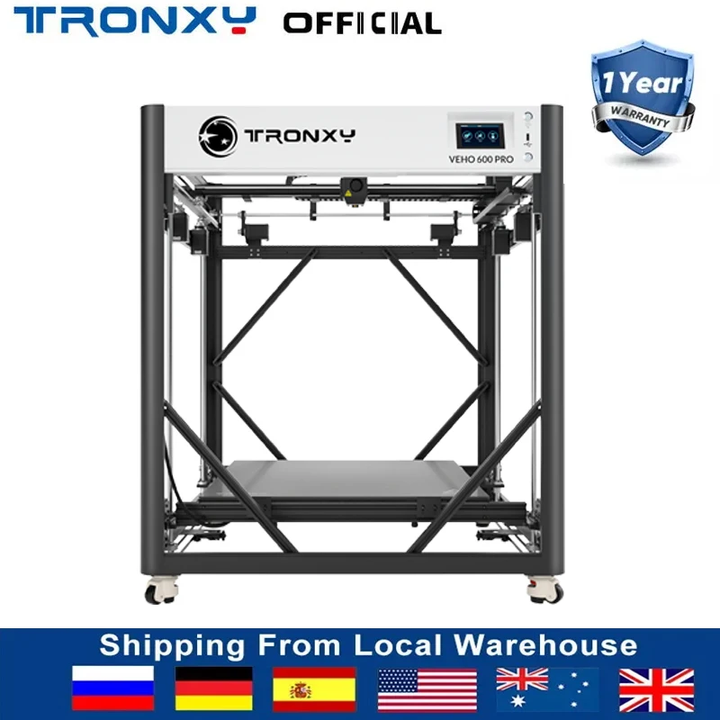 TRONXY VEHO 600 PRO 3D Printer Large Printing Size 600*600*600mm FDM  Direct Extruder Auto-leveling High precision 3d printers