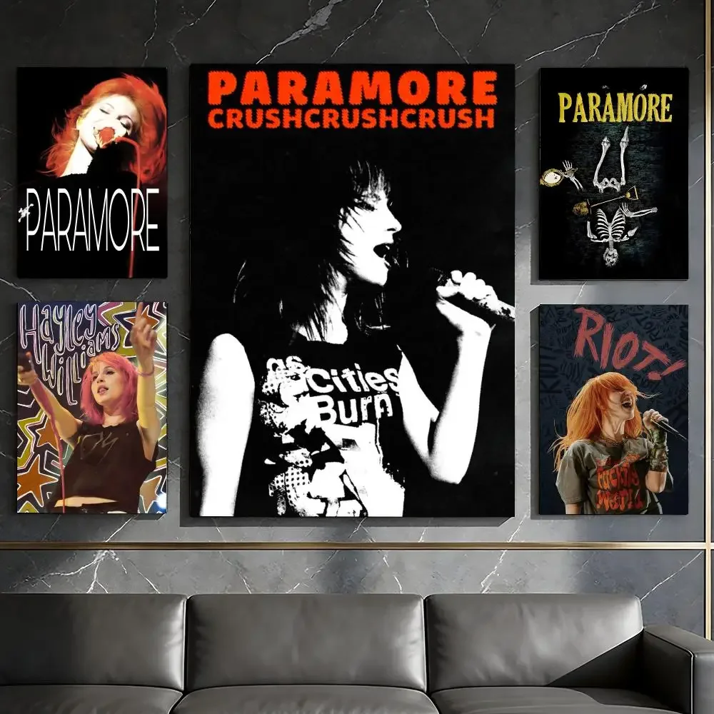 Rock Band P-Paramore Poster Waterproof Peel & Stick Wall Sticker Self Adhesive Art Decor For Living Room Bedroom