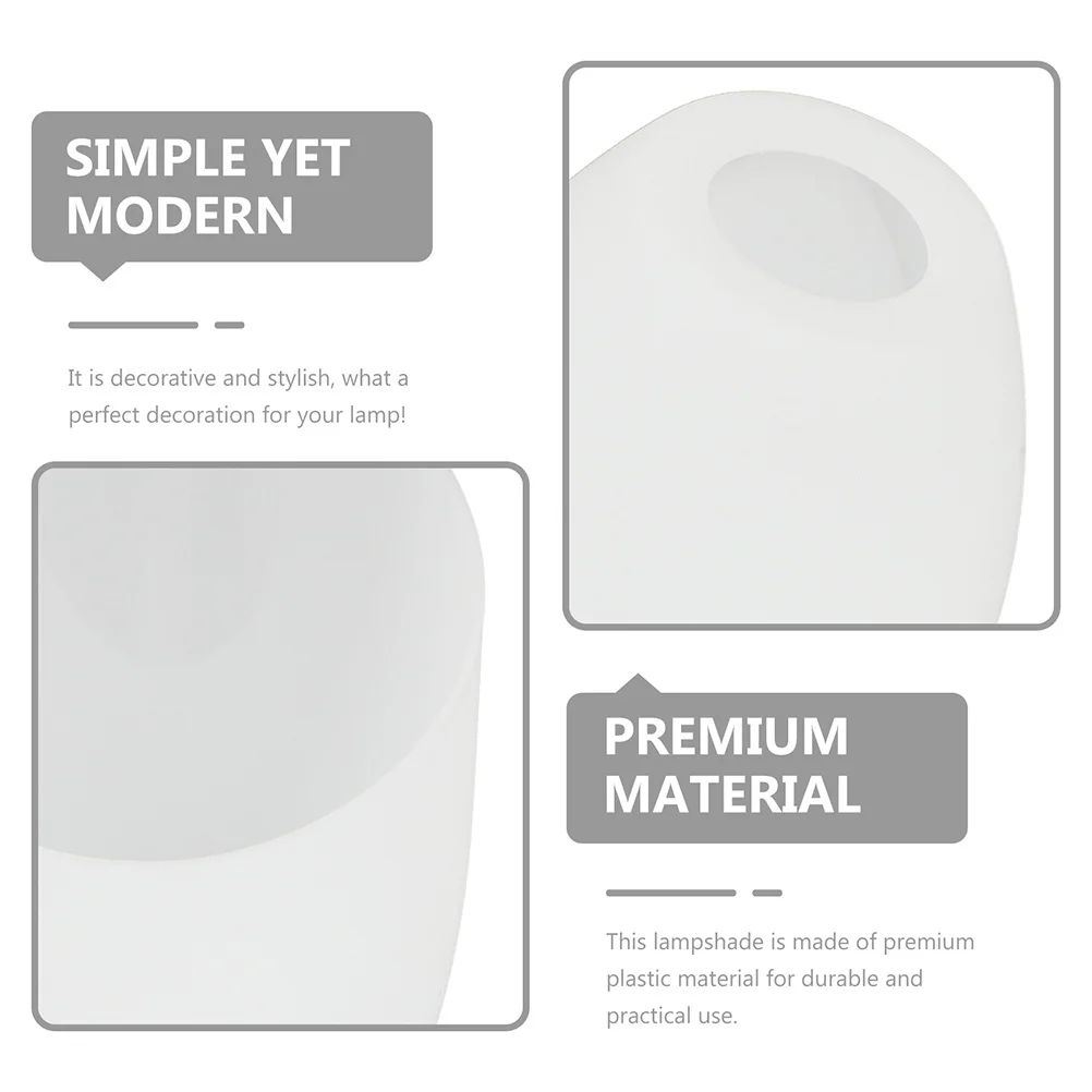 

4pcs Plastic Simple Light Shell Cover For Chandelier Ceiling Decor Dustproof Modern Lamp Shade