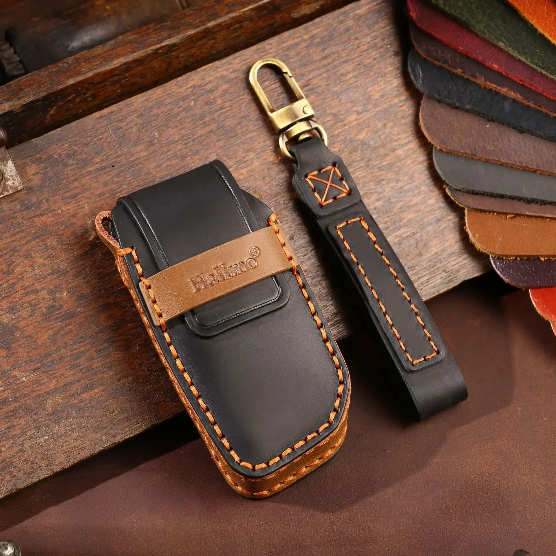 1 قطعة حافظة مفاتيح السيارة الجلدية ل 2023 2024 BMW الطاقة I7 X7 G07 LCI IX I20 X1 U11 7 Series G70 G09 XM U06 G81 M3 غطاء الملحقات