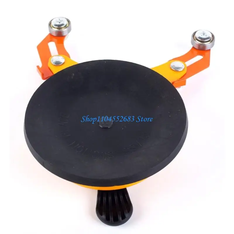 Glass Drilling Guide Tool with Suction Cup Base for Tile Mounting Tasks 