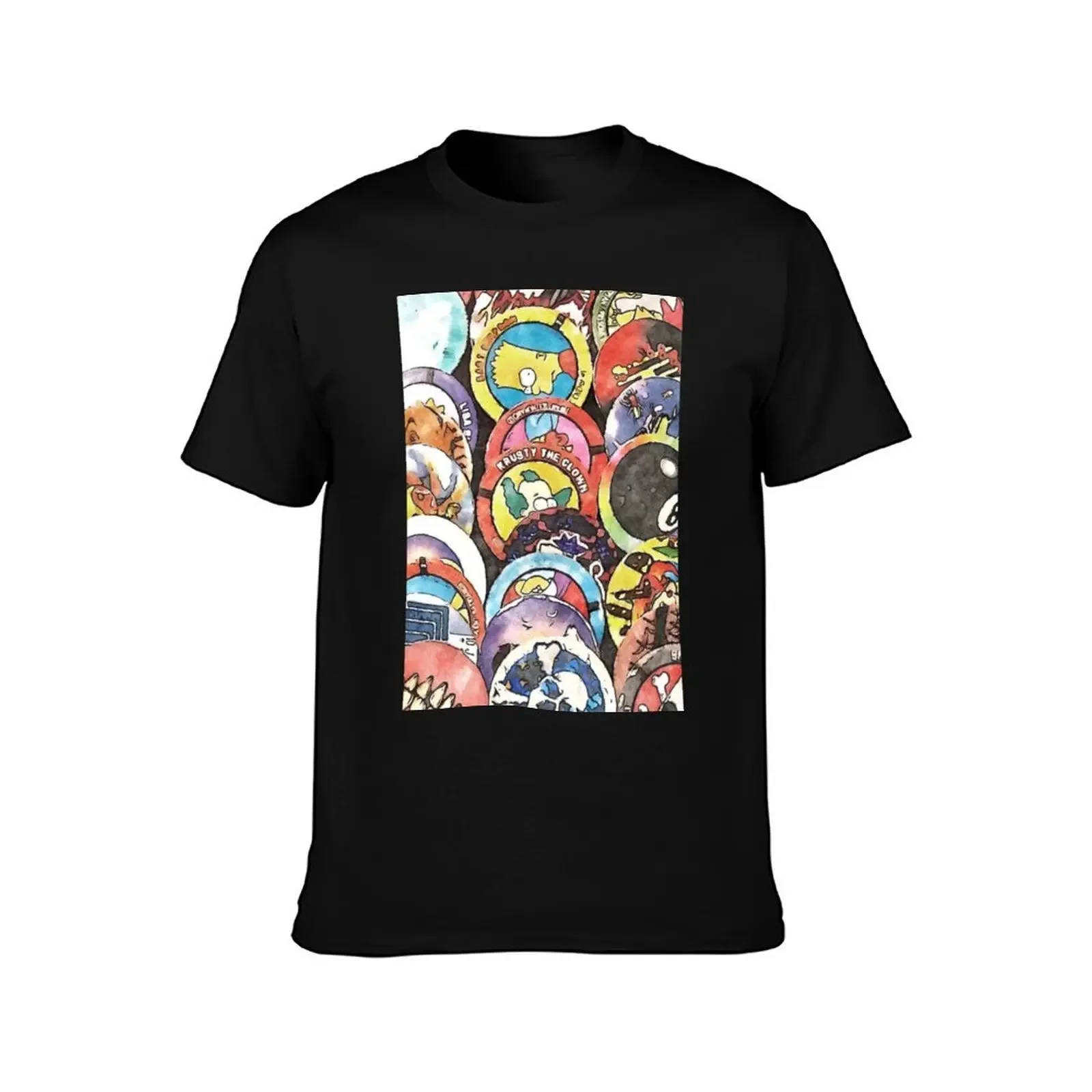 POGS Watercolor Tribute T-Shirt graphic shirts tops Blouse mens graphic t-shirts pack