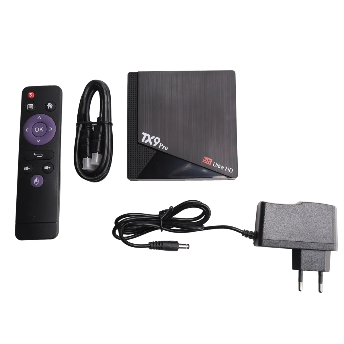 Tx9 pro android 10.0 set top box 6k hd marca dupla 2.4g 5.8g wifi media player aiiwinner h313 caixa de tv inteligente plugue da ue