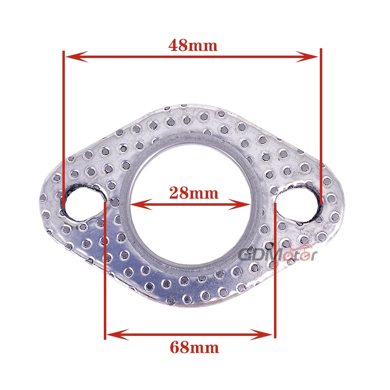 Taiwan Universal Modified Motorcycle Exhaust Gasket DIO yamaha JOG GY6 Worldwide Exhaust Pipe Interface Flat Gasket  28m 32m 33m