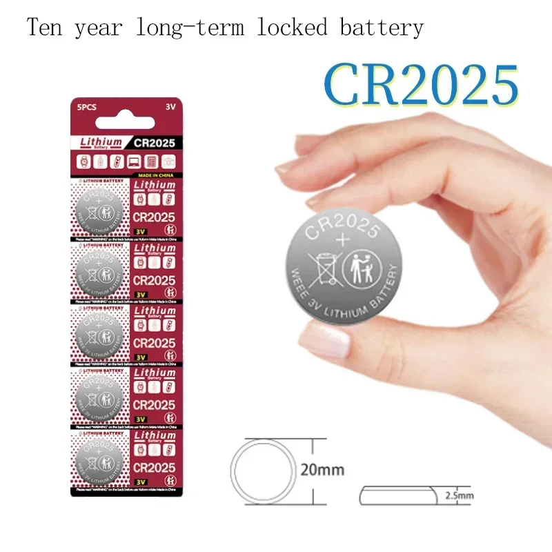 10-300 PCS 3V CR2025 button battery suitable for watch toy remote control calculator car remote control cr2025 button battery