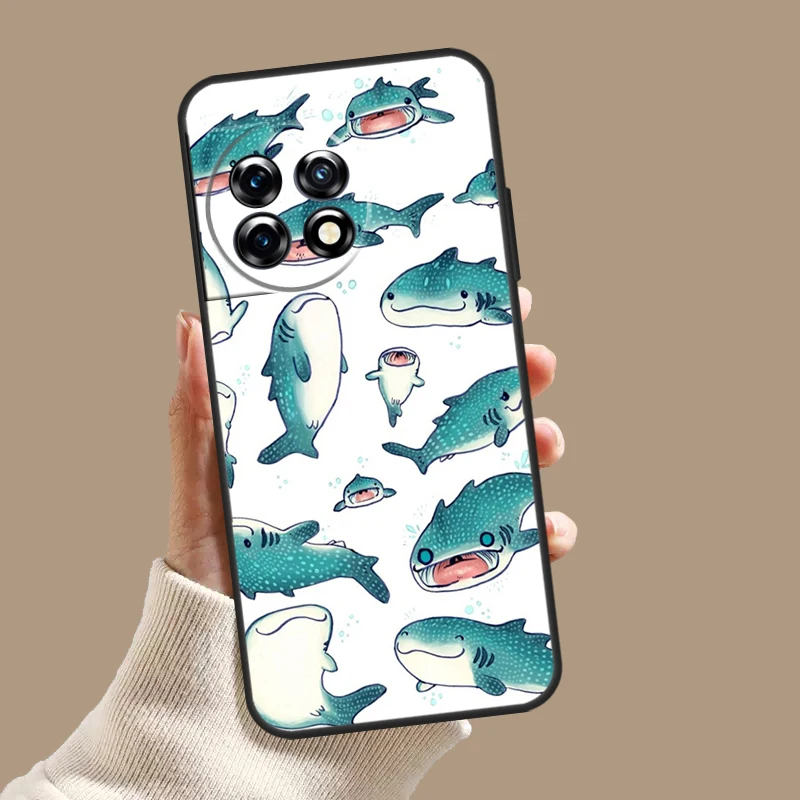 Чехол Whale Sharks для OnePlus Nord 5 CE 3 4 Lite N20 N30 OnePlus 15 13 12 11 10T 13T 13R 8 9 10 Pro Cover