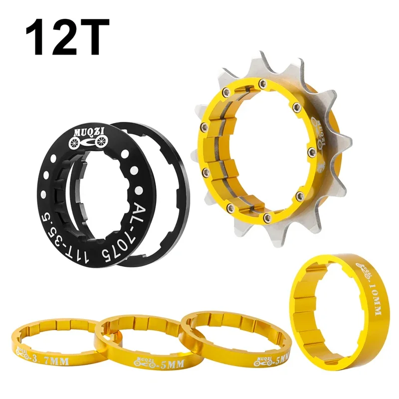 MUQZI Single Speed Conversie Kit Single Speed Cassette Cog 12T 13T 14T 15T 16T 17T MTB Vrijloop Fiets Tandwiel