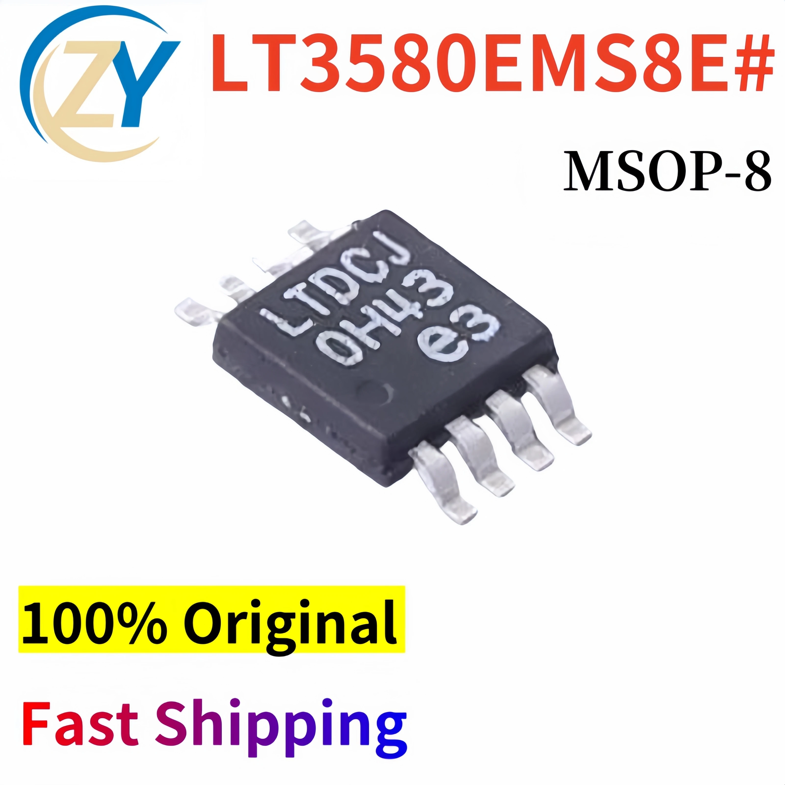 

(2pcs) LT3580EMS8E Regulators LT3580EMS8E#PBF MSOP-E-8 LT3580 2.5V to 32V 100% Original & In Stock