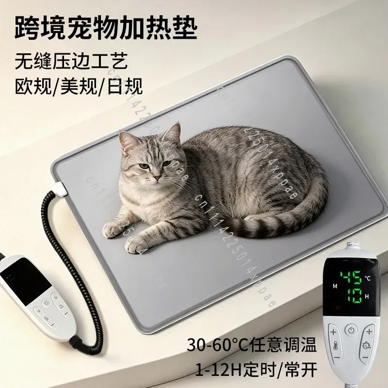 For Dog Cat Pets Waterproof Thermostatic Pet Heating Pad EU US JP Plug Safe Constant‑Temperature Heated Mat