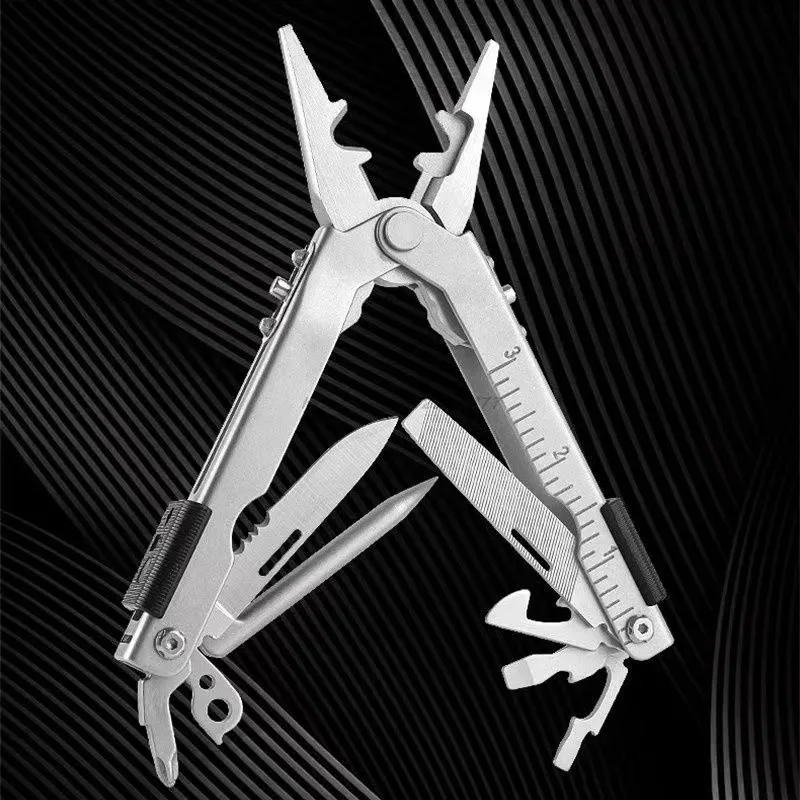 Multitool Plier Cable Wire Cutter Multifunctional Multi Hand Tools Outdoor Camping Portable Folding Pliers Knife